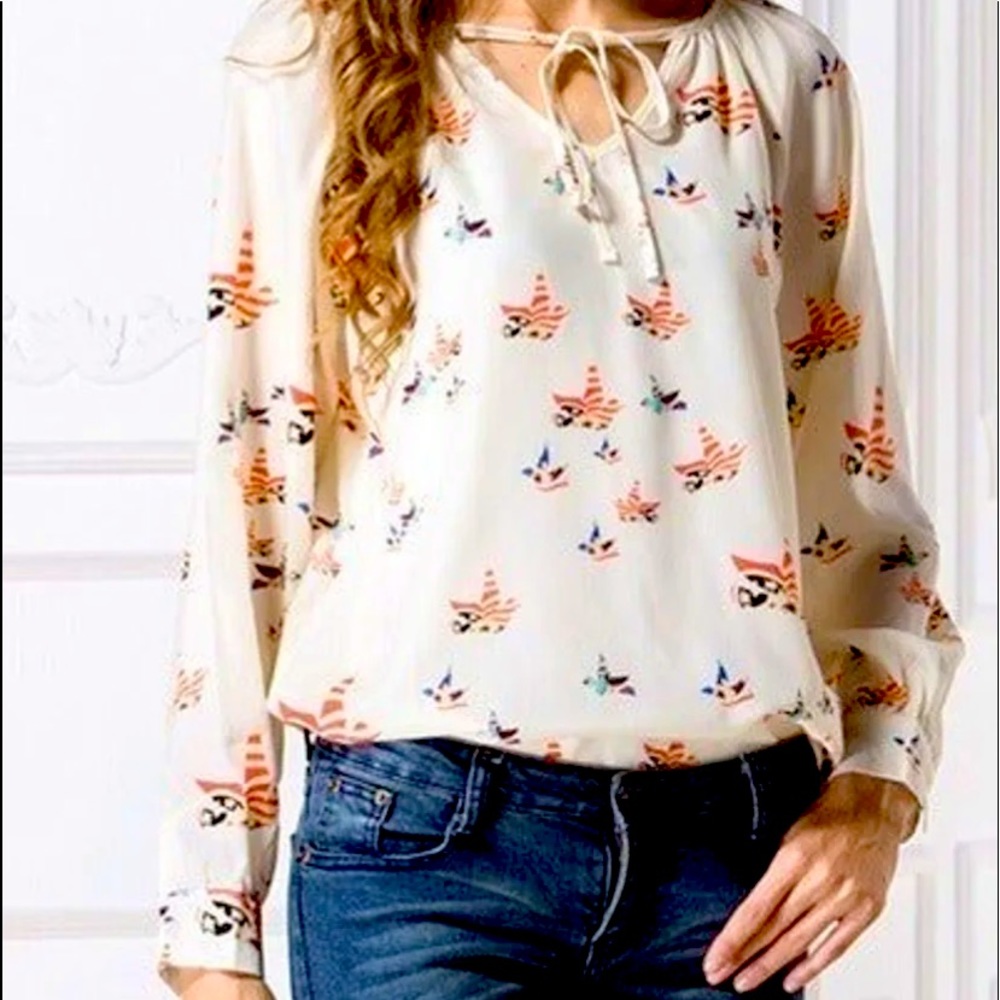 New SingWing Patriotic Dove Pullover Top Blouse XL